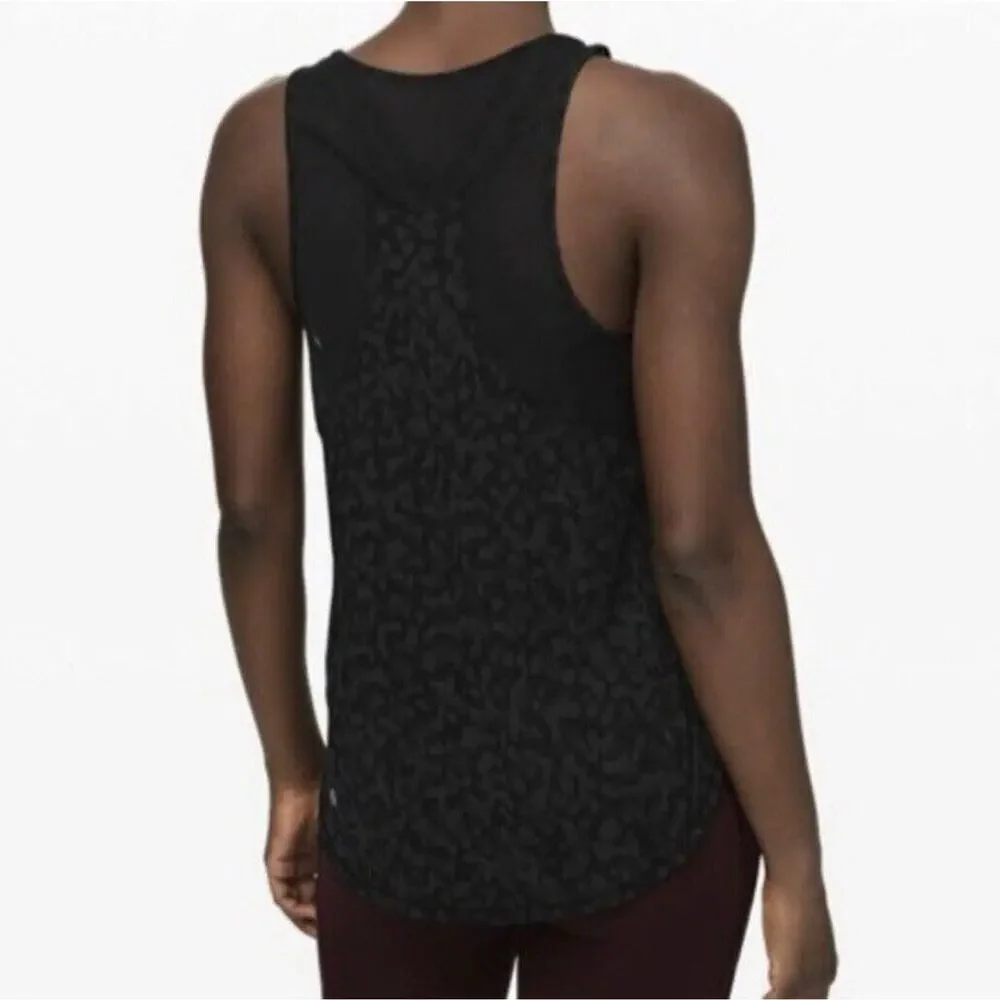 Lululemon Sculpt Tank II Formation Camo Deep Coal Multi Black Sleeveless Top 6